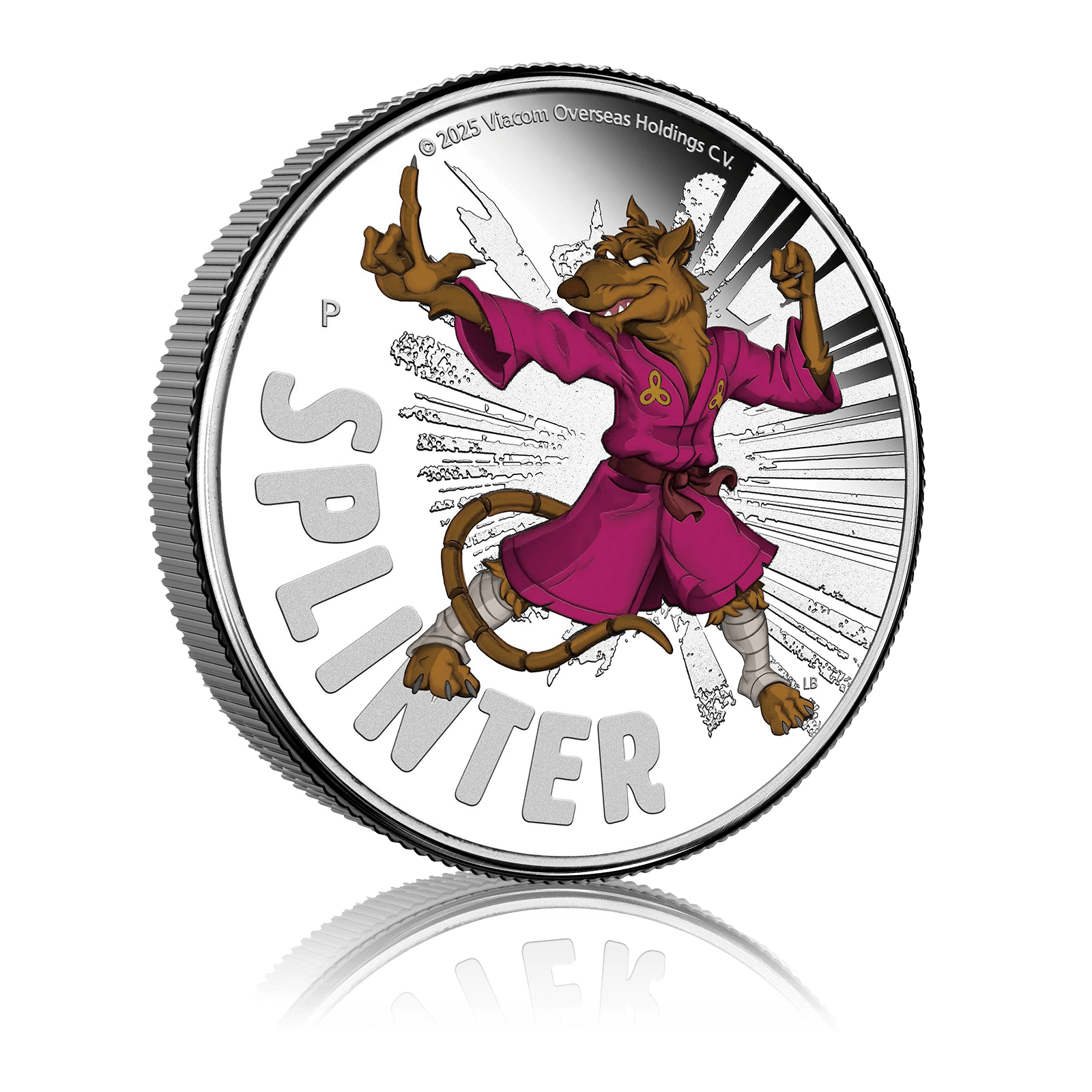 1oz Silver Teenage Mutant Ninja Turtles Splinter (2025) 4